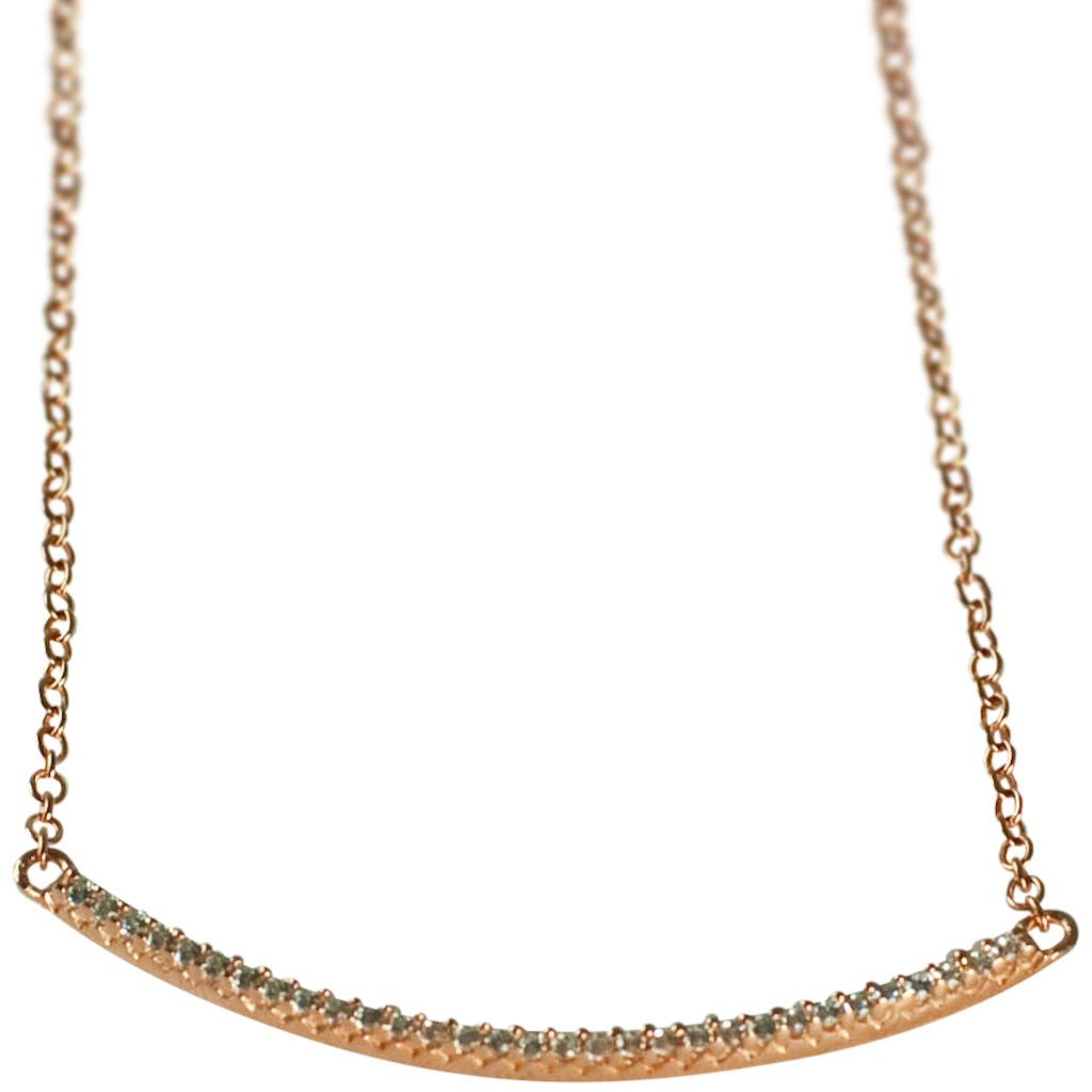 Bar Pendant Necklace Sterling Silver (.925), Gold, Silver, Rose Gold